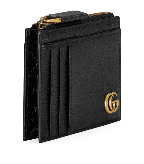 gucci men's black card holder|gucci gg marmont card holder.